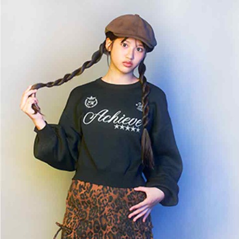 レディース【プチサイズ】　ロゴニットプルオーバー（Emmamuah）