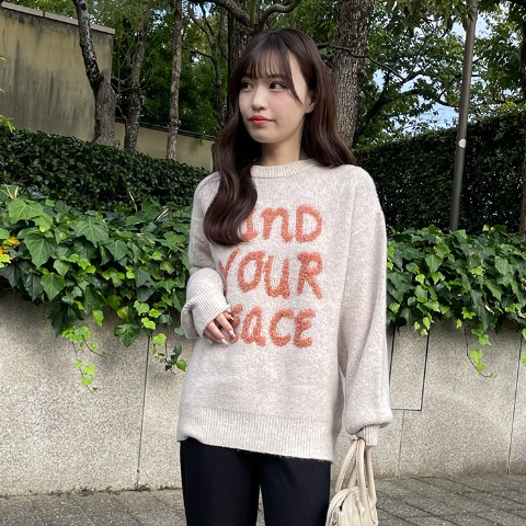 レディース　ロゴニットプルオーバー（CHIP CLIP）