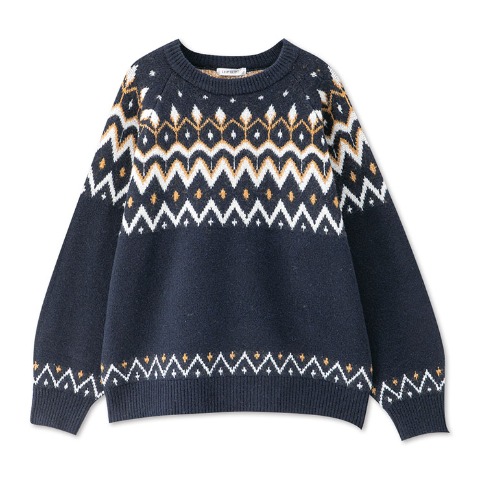 レディース　ノルディックニットプルオーバー（CHIP CLIP）