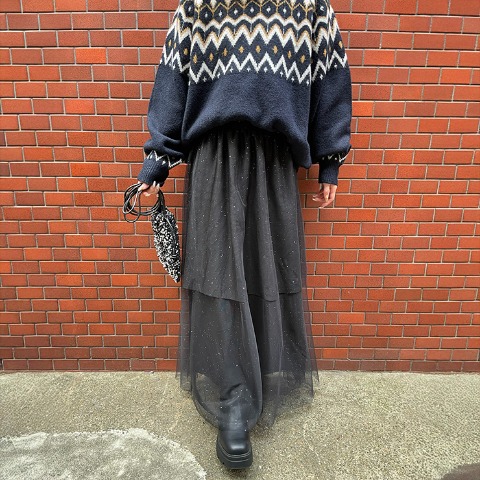 レディース　ノルディックニットプルオーバー（CHIP CLIP）