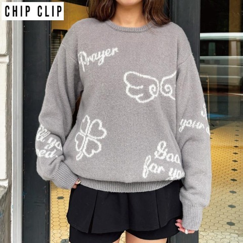 レディース　ニットプルオーバー（CHIP CLIP・TikTok）