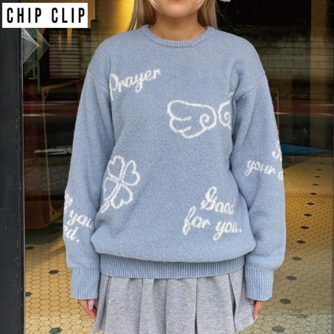 レディース　ニットプルオーバー（CHIP CLIP・TikTok）