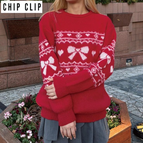 レディース　ニットプルオーバー（CHIP CLIP・TikTok）