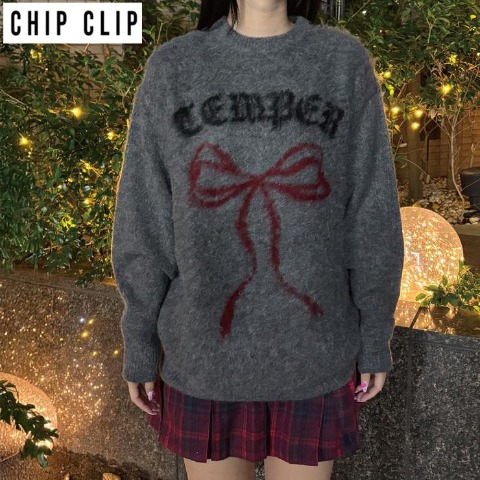 レディース　ニットプルオーバー（CHIP CLIP・TikTok）