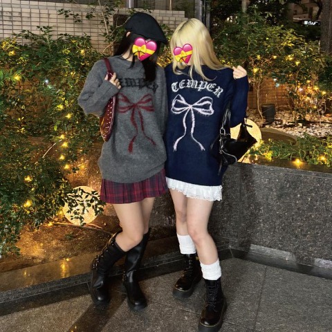 レディース　ニットプルオーバー（CHIP CLIP・TikTok）