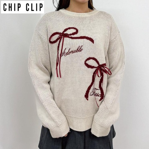レディース　ニットプルオーバー（CHIP CLIP・TikTok）