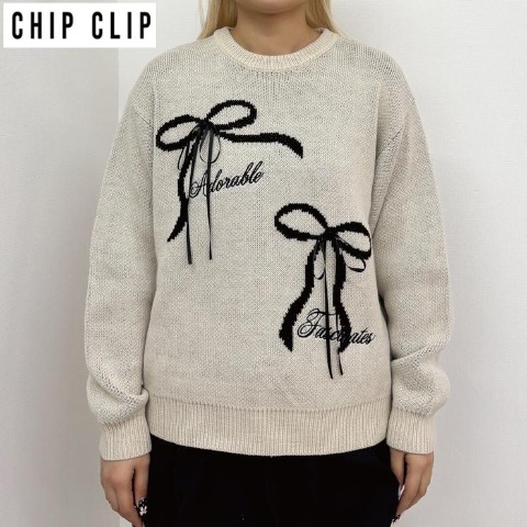 レディース　ニットプルオーバー（CHIP CLIP・TikTok）