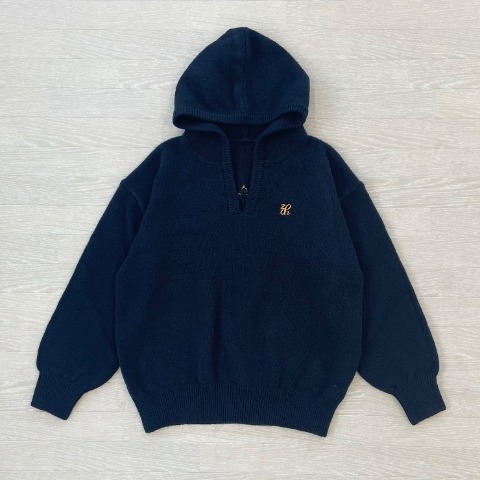 レディース　ニットプルパーカー（CHIP CLIP×ぽんづ）