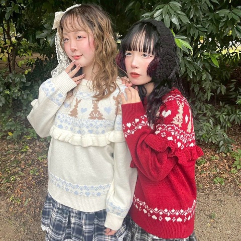 レディース　ニットプルオーバー（CHIP CLIP）