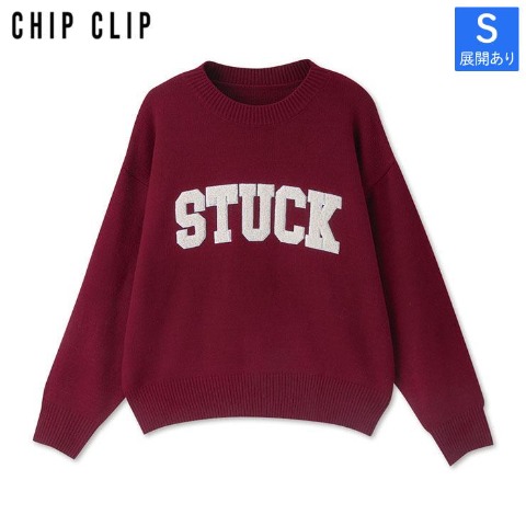 レディース【S～L】　ニットプルオーバー（CHIP CLIP）