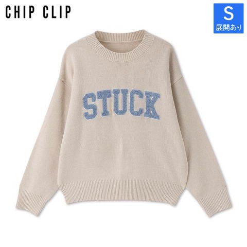 レディース【S～L】　ニットプルオーバー（CHIP CLIP）