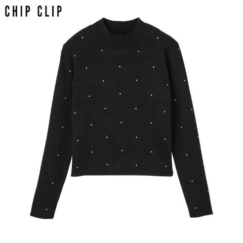 レディース　ハイゲージニットプルオーバー（CHIP CLIP）