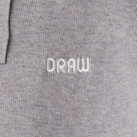 レディース　襟配色ニットプルオーバー（CHIP CLIP）