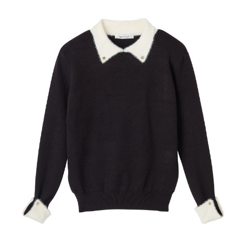 レディース　襟付ニットプルオーバー（CHIP CLIP）