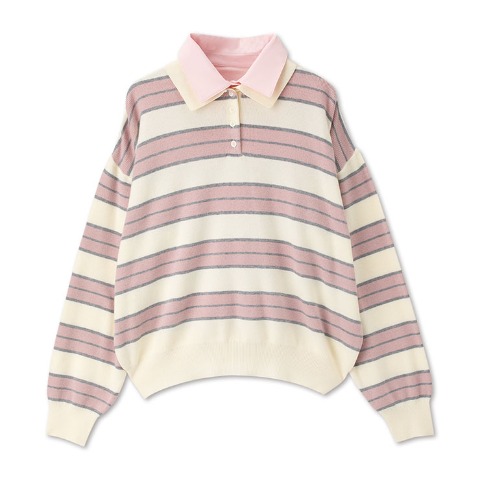 レディース　ボーダーニットプルオーバー（CHIP CLIP）