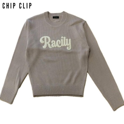 レディース　ロゴニットプルオーバー（CHIP CLIP）