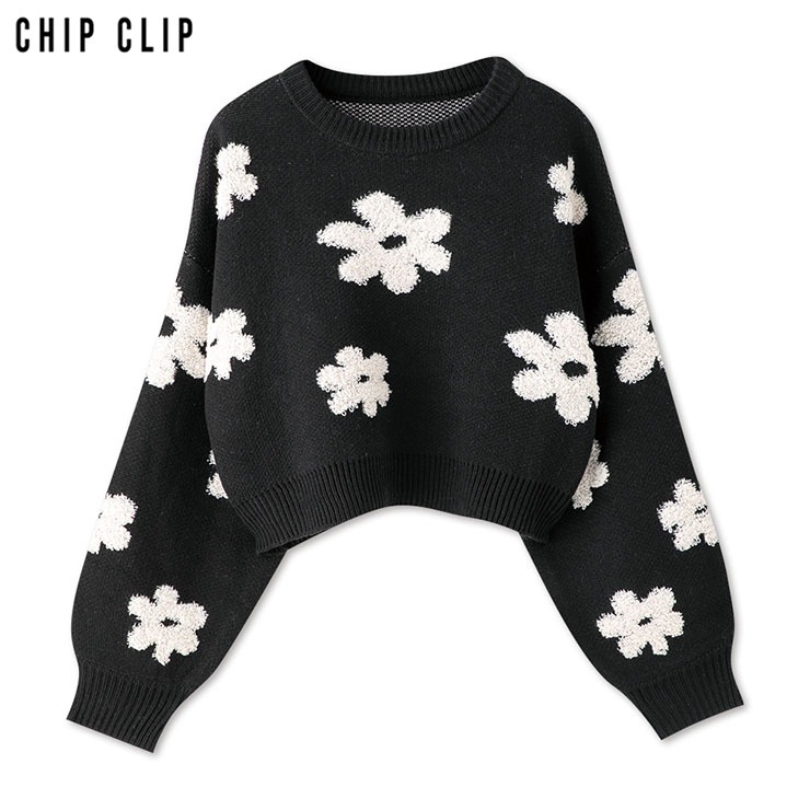 レディース 花柄ニットプルオーバー（CHIP CLIP） | アベイル