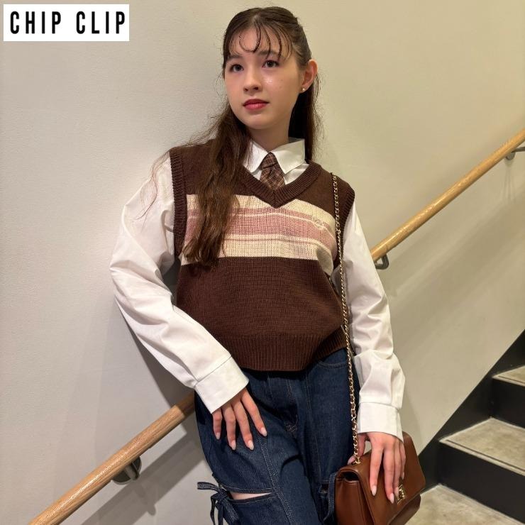 リップカール　ベスト　Lサイズ　中古品 レディース ニットベスト（CHIP CLIP／LEDA・TikTok） | アベイル