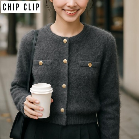 レディース　ニットカーディガン（CHIP CLIP）
