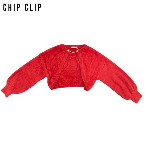 レディース　ニットボレロ+キャミソールセット（CHIP CLIP）