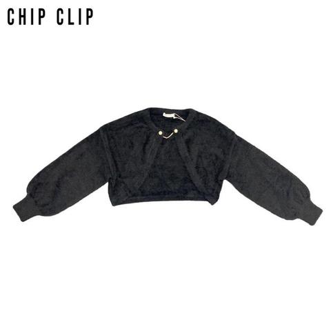 レディース　ニットボレロ+キャミソールセット（CHIP CLIP）