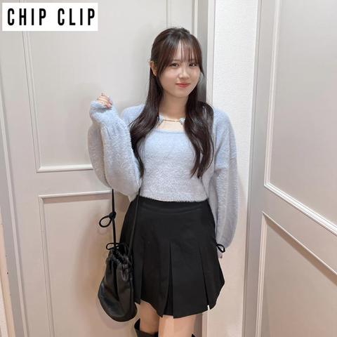 レディース　ニットボレロ+キャミソールセット（CHIP CLIP）