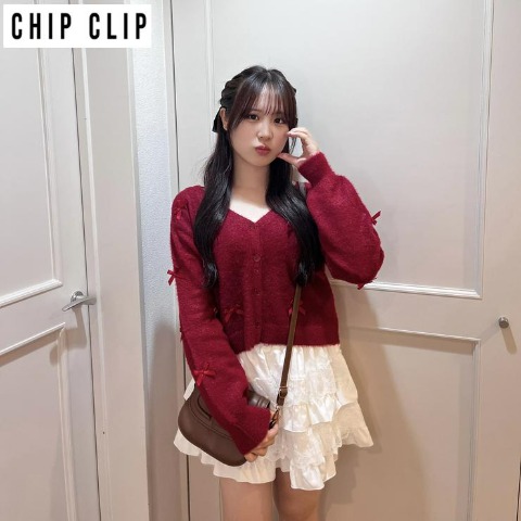 レディース　ニットカーディガン（CHIP CLIP）