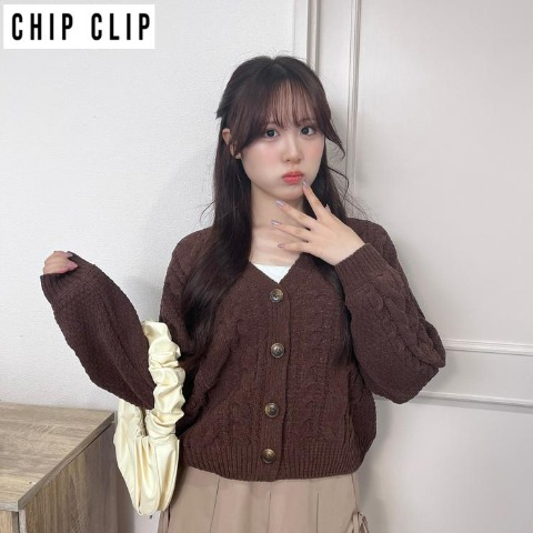 レディース　ニットカーディガン（CHIP CLIP）