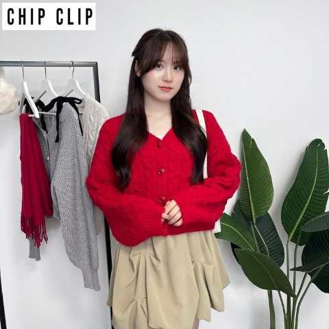 レディース　ニットカーディガン（CHIP CLIP）