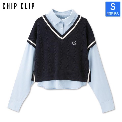 レディース　シャツドッキングプルオーバー（CHIP CLIP）