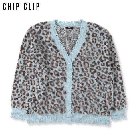 レディース　ニットカーディガン（Zipper×CHIP CLIP）