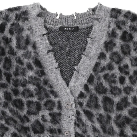 レディース　ニットカーディガン（Zipper×CHIP CLIP）