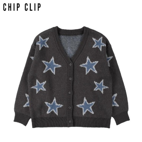レディース　ニットカーディガン（Zipper×CHIP CLIP）