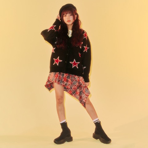 レディース　ニットカーディガン（Zipper×CHIP CLIP）