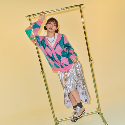 レディース　ニットカーディガン（Zipper×CHIP CLIP）