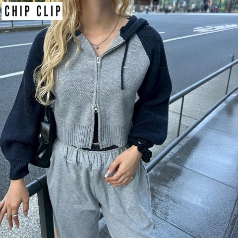 レディース　ニットパーカ（ひいな・まいら×CHIP CLIP）