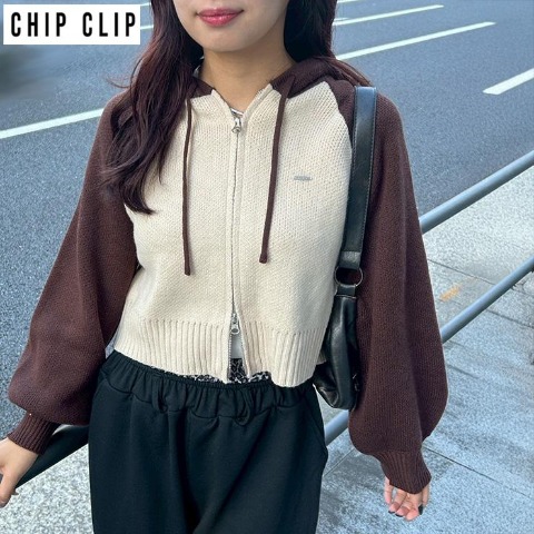 レディース　ニットパーカ（ひいな・まいら×CHIP CLIP）