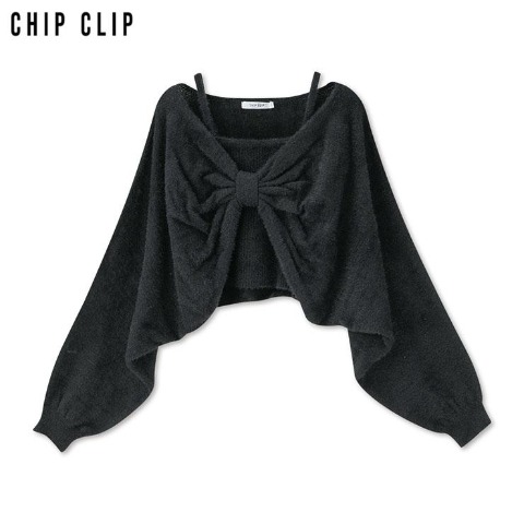 レディース　ニットボレロ+ニットキャミセット（CHIP CLIP）
