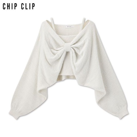 レディース　ニットボレロ+ニットキャミセット（CHIP CLIP）