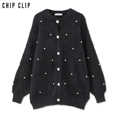 レディース　装飾使いニットカーディガン（CHIP CLIP）