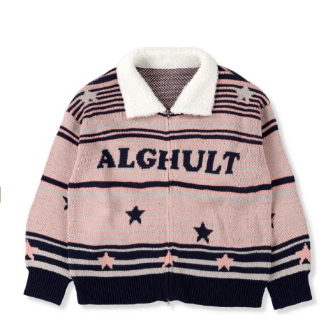 レディース　ジップニットカーディガン（Zipper×CHIP CLIP）