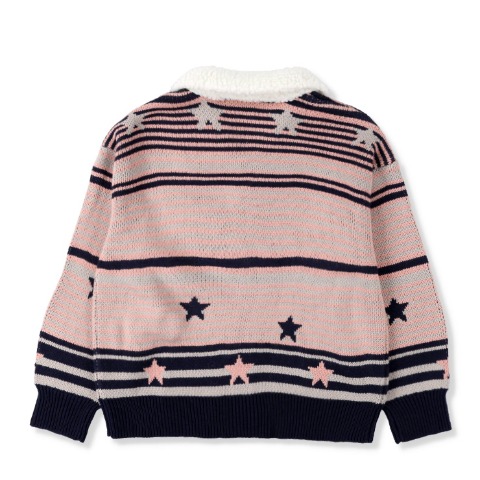 レディース　ジップニットカーディガン（Zipper×CHIP CLIP）