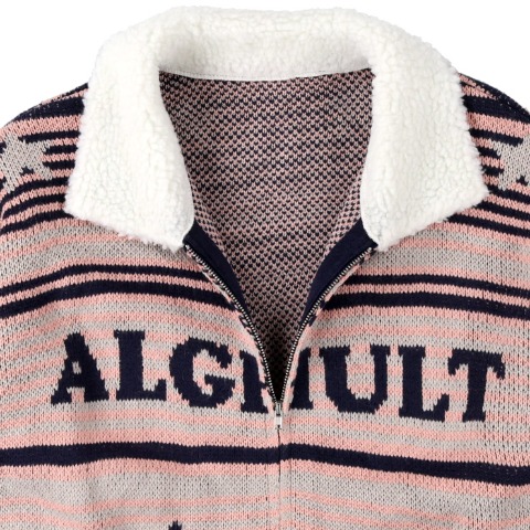 レディース　ジップニットカーディガン（Zipper×CHIP CLIP）