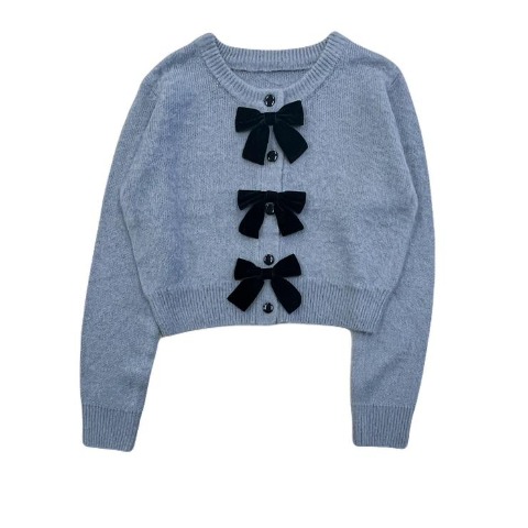 レディース　リボンニットカーディガン（CHIP CLIP）