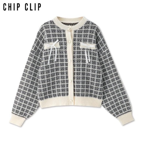 レディース　ニットカーディガン（CHIP CLIP）