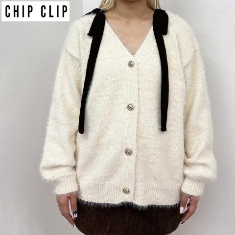 レディース　ニットカーディガン（CHIP CLIP・TikTok）