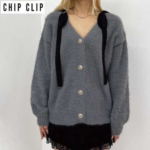 レディース　ニットカーディガン（CHIP CLIP・TikTok）