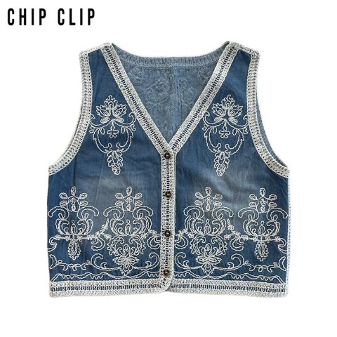 レディース　ベスト（CHIP CLIP×はる）