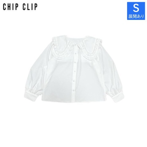 レディース　ビッグ襟ブラウス（CHIP CLIP）