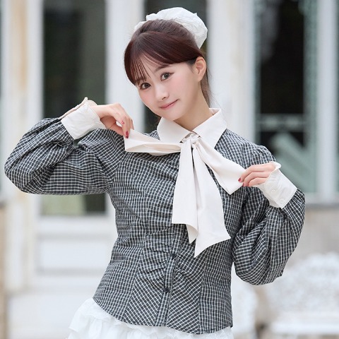 レディース　ボウタイブラウス（CHIP CLIP）